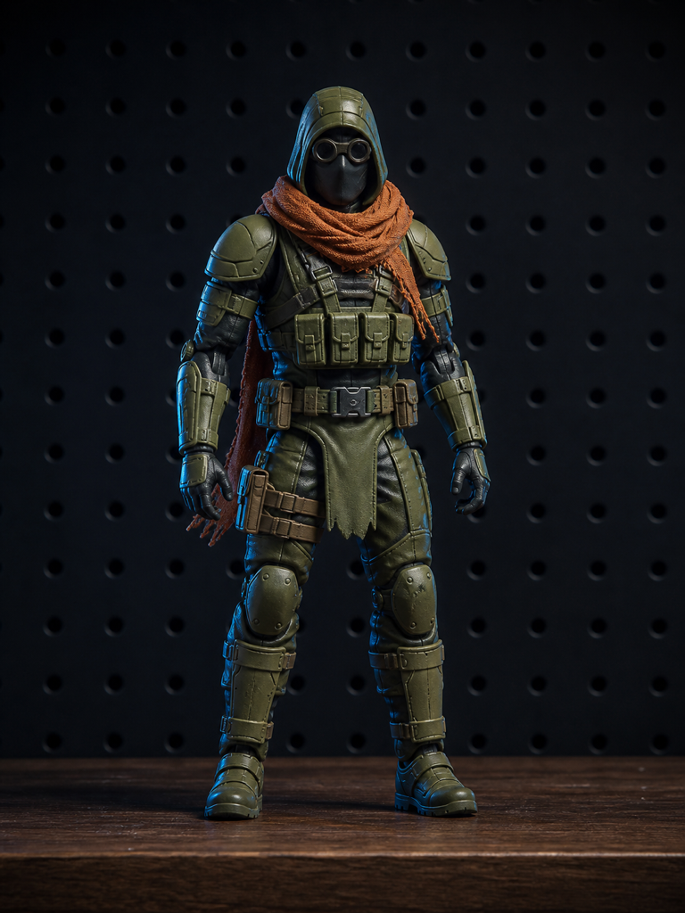 Jungle Tracker action figure on a display shelf